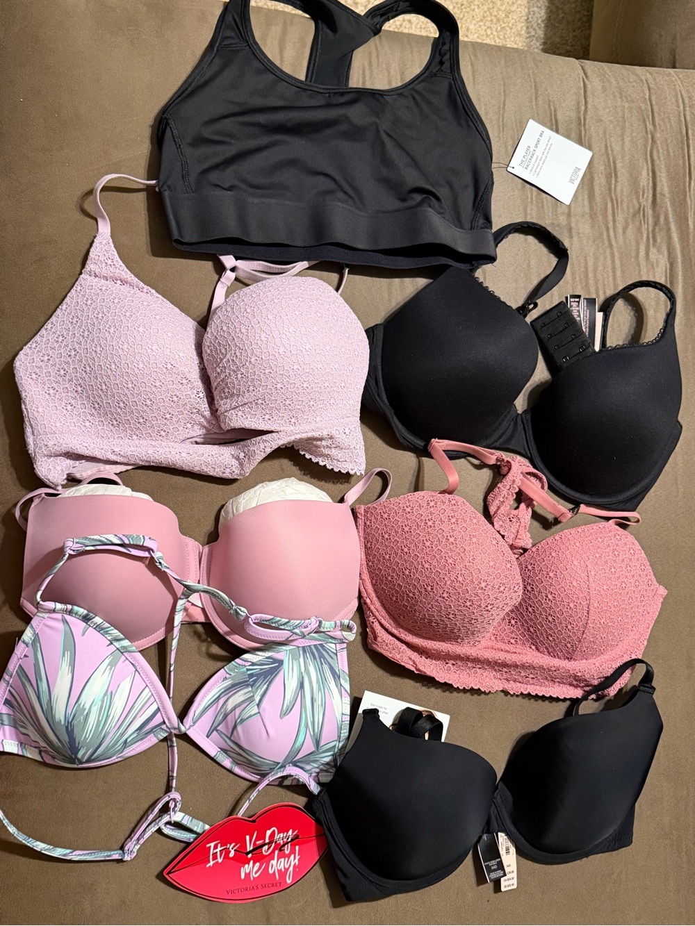 Victoria's Secret Mixed Pink and Black Bra Bundle